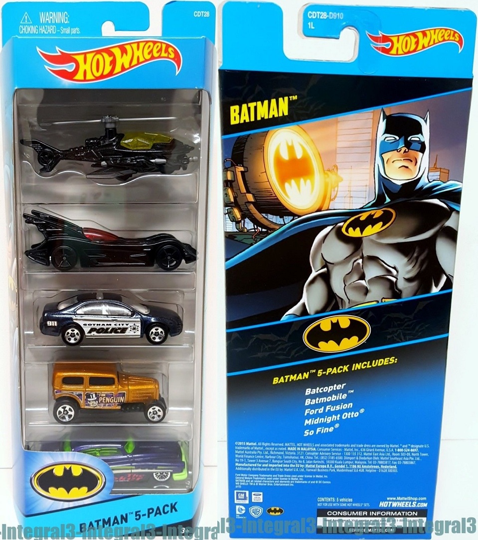 EXCLUSIVO Carrinho - Hot Wheels - DC Comics - Batman - Batmóvel - Preto  Detalhe Azul - Mattel