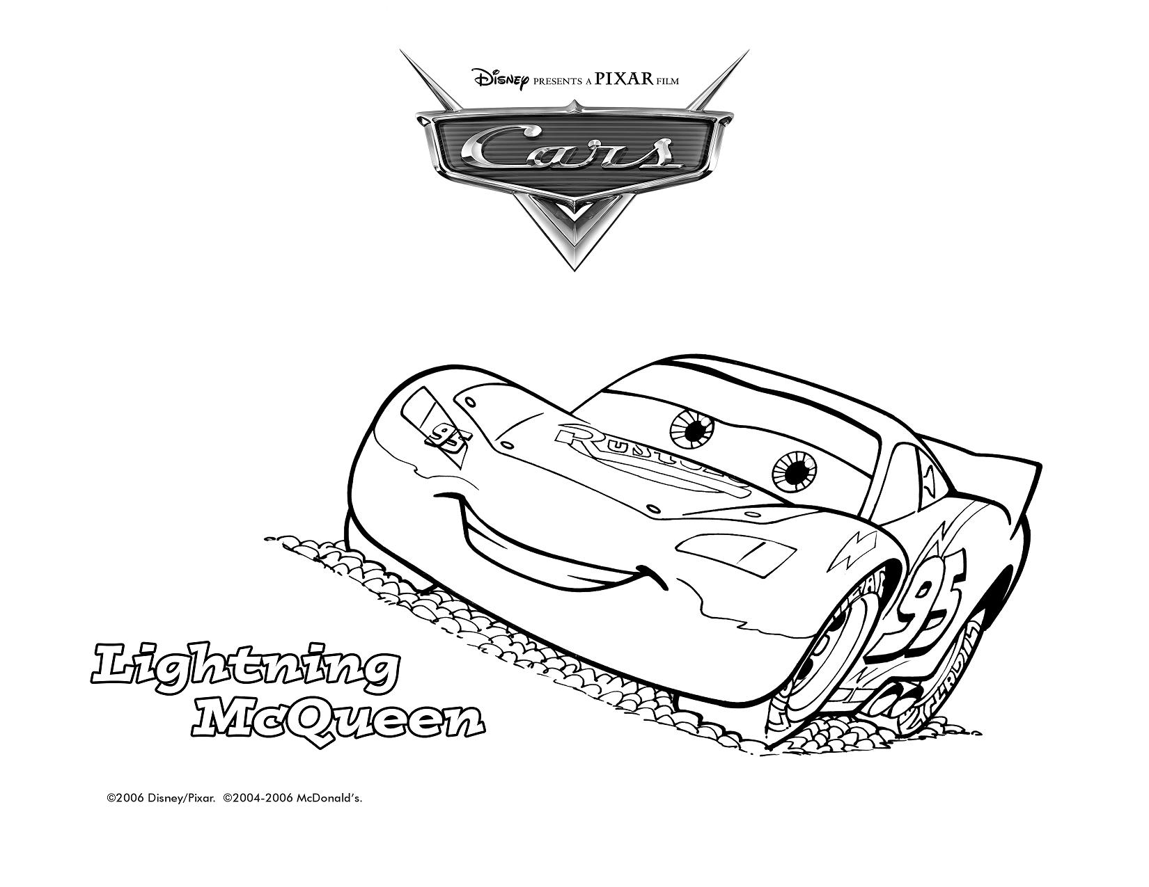 mack and lightning mcqueen coloring pages - photo #33